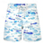 cheap Men&#039;s Beach Shorts-Carefree Interlude X Joshua Jo Men&#039;s School of Fish Printed Vacation Beach Board Shorts