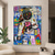 cheap People Paintings-Banksy Style Astronaut oil painting Pop Art Graffiti art Oil Painting 100% HandMade street art Oil Painting Astronaut pop art Oil Painting