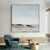 baratos Pinturas de Paisagens-Grande pintura a óleo abstrata de paisagem marítima pintada à mão céu e praia pintura a óleo arte de parede em tela pintura costeira moderna pintura de arte de parede para sala de estar decoração de
