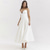 abordables Vestidos-Vintage 1950s Mini vestido Pequeño vestido blanco Nupcial Sin Tirantes Color sólido Corte A Mujer Mascarada Boda Despedida de Soltera Adulto Vestido Vestidos de fiesta