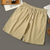 cheap Classic-Men&#039;s Linen Shorts Summer Shorts Beach Shorts Pocket Drawstring Elastic Waist Plain Comfort Breathable Short Holiday Vacation Beach Hawaiian Boho Black White
