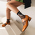 cheap Women&#039;s Sandals-Women&#039;s Green Patent Leather Mary Jane Pumps with Gold Buckle and Block Heel, Retro Dress Shoes for Work, Parties, and Vintage-Inspired Outfits