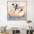 cheap Animal Paintings-Handmade A cow sitting on a sofa painting  handmade Abstract Cow Oil Painting Unique Artwork Vibrant Animal Canvas painting Wall Art Cow painting for living room bedroom wall home decor