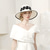 cheap Party Hats-Hats Fiber Straw Hat Sun Hat Wedding Tea Party Elegant Wedding With Lace-up Headpiece Headwear