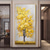abordables Peintures fleurs/botaniques-Mintura fait à la main argent arbre paysage peintures à l&#039;huile sur toile mur art décoration moderne abstrait or arbre photos pour la décoration intérieure roulé sans cadre peinture non étirée