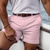 cheap Work Shorts-Men&#039;s Pink Shorts Shorts Summer Shorts Casual Shorts Buttons Front Pocket Plain Comfort Breathable Short Casual Daily Holiday Fashion Designer Black White