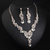 cheap Jewelry Sets-Jewelry Set 3pcs Rhinestone Alloy Earrings Necklace Women&#039;s Elegant Vintage Stylish Geometrical Geometric Jewelry Set For Wedding Party Daily