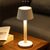 abordables Lampes de table-Lampe de table en aluminium à gradation continue, type-c, rechargeable, lampe d&#039;ambiance intérieure et extérieure, pour chambre à coucher, salle à manger, restaurant