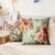 abordables style floral &amp; végétal-Housse de coussin en velours imprimé arrangement floral simple décontracté carré classique coussins lit canapé salon décoratif 16&quot;/18&quot;/20&quot;