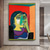 cheap Famous Paintings-Hand painted Pablo Picasso FRAME Portrait of Dora Maar 1937 oil painting Handmade  Pablo Picasso  painting for living room bedroom decoration artwork  picture