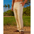 preiswerte Geschäft-Herren Leinenhose Hose Hosen Sommerhosen Strandhose Tasche Kordelzug Elastische Taille Glatt Komfort Atmungsaktiv Täglich Festtage Urlaub Hawaiianisch Boho Gelb
