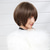cheap Human Hair Capless Wigs-Human Hair Blend Wig Short Natural Straight Pixie Cut Side Part Layered Haircut Asymmetrical Brown Cosplay Curler &amp; straightener Natural Hairline Capless Brazilian Hair Women&#039;s All Brown 10 inch