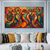 cheap People Paintings-Abstract Figures Acrylic OIL Painting Handmade Modern Wall Art Painting Handmade Figurative Painting Abstract Wall Art Large Figure Abstract colorful wall Painting