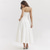 abordables Vestidos-Vintage 1950s Mini vestido Pequeño vestido blanco Nupcial Sin Tirantes Color sólido Corte A Mujer Mascarada Boda Despedida de Soltera Adulto Vestido Vestidos de fiesta