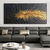 cheap Abstract Paintings-Hand painted Abstract Feather Oil Painting on Canvas hand painted Modern Wall Art Gold Black Painting for Living Room bedroom Wall Decor Custom Textured Painting artwork