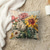 abordables style floral &amp; végétal-Housse de coussin en velours imprimé arrangement floral simple décontracté carré classique coussins lit canapé salon décoratif 16&quot;/18&quot;/20&quot;