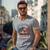 cheap Men&#039;s Elite Tees &amp; Tank-Men&#039;s 100% Cotton Graphic Tee Graphic Fashion Outdoor Casual Men&#039;s T shirt Tee Tee Top Street Casual Daily T shirt White Gray Short Sleeve V Neck Shirt Spring &amp; Summer Clothing Apparel