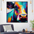 cheap Animal Paintings-Abstract Cow Oil Painting hand painted Colorful Animal texture painting  Unique Artwork Vibrant Animal Canvas painting for Wall Art Farmhouse Decor Living Room living room home decor