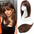 cheap Bangs-14Inch Hair Topper for Women With Thinning Hair Wiglets Toppers for Thinning Hair With Bangs Big Base Cover Synthetic Hair Topper Clip-in Hair Pieces Dark Brown