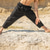 cheap Holiday-Men&#039;s Linen Pants Trousers Summer Pants Beach Pants Pocket Drawstring Elastic Waist Plain Comfort Breathable Daily Holiday Vacation Hawaiian Boho Black