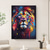 abordables Peintures animaux-Grand lion peinture à l&#039;huile sur toile peint à la main tigre abstrait animal toile peinture mur art moderne impressionniste lion œuvre image pour salon chambre mur décor à la maison