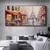 voordelige Schilderijen van landschappen-handgeschilderde canvas kunst aan de muur Scandinavische abstracte moderne kleurrijke Parijs canvas kunst aan de muur foto olieverfschilderij woonkamer interieur (geen ingelijst)