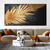 cheap Abstract Paintings-Hand painted Abstract Feather Oil Painting on Canvas hand painted Modern Wall Art Gold Black Painting for Living Room bedroom Wall Decor Custom Textured Painting artwork