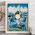 cheap People Paintings-100% Hand painted Pablo Picasso FRAME Ulysses&#039; and the Mermaids oil painting Pablo Picasso Guernica Reproduction Oil painting on canvas