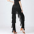 abordables Pantalon-Danse latine Danse de Salon Pantalon Gland Couleur Pure Fantaisie Femme Utilisation Entraînement Taille haute Spandex