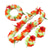 abordables fête d&#039;été hawaïenne-Collier de fleurs simulées pour fête, couronne pour adultes et enfants, ensemble de 4 pièces, décoration d&#039;exposition de voyage sur la plage, nouvelle collection