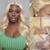 cheap Human Hair Lace Front Wigs-613 Lace Front Wig Human Hair 13x4 Transparent 613 HD Blonde Body Wave Lace Front Wigs Human Hair Pre Plucked with Baby Hair 180% Density Brazilian Wigs for Women