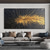 cheap Abstract Paintings-Hand painted Abstract Feather Oil Painting on Canvas hand painted Modern Wall Art Gold Black Painting for Living Room bedroom Wall Decor Custom Textured Painting artwork