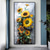 cheap Floral/Botanical Paintings-Mintura Handmade Sunflower Oil Paintings On Canvas Wall Art Decoration Modern Abstract Picture For Home Decor Rolled Frameless Unstretched Painting