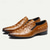 preiswerte Loafer aus hochwertigem Leder-Slipper für Herren aus geprägtem Straußenleder – hochwertige, braune Abendschuhe, leicht und bequem für Business oder Freizeit