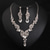 cheap Jewelry Sets-Jewelry Set 3pcs Rhinestone Alloy Earrings Necklace Women&#039;s Elegant Vintage Stylish Geometrical Geometric Jewelry Set For Wedding Party Daily