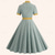 abordables Robes-Rétro Vintage Années 1950 Rockabilly Midi Robe Robe trapèze Robe Évasée À carreaux Vichy Femmes Mascarade Mascarade Date Enterrement de Vie de Jeune Fille Adulte Robe Robes de soirée Printemps &amp; Été