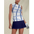 cheap Designer Collection-Women&#039;s Golf Polo Shirt Blue Sleeveless Top Stripe Ladies Golf Attire Clothes Outfits Wear Apparel