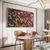 cheap Tree Oil Paintings-Handmade Oil Painting Canvas Wall Art Decoration Modern Thick Oil Colorful Leaves Landscape for Home Decor Rolled Frameless Unstretched Painting