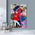 cheap People Paintings-Banksy Style Astronaut oil painting Pop Art Graffiti art Oil Painting 100% HandMade street art Oil Painting Astronaut pop art Oil Painting