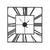 cheap Wall Accents-Large Wall Clock Roman Numeral Wall Clock Outdoor Garden Wall Clock Metal Square Skeleton Clock for Living Room Cafe Hotel Office Home Decor 58 cm