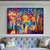 cheap Landscape Paintings-Large Romantic Artwork Giclee painting On Canvas hand painted  handmade Melody Of The Night oil painting Canvas Wall Art landscape wall painting for living room bedroom wall decoration