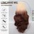 cheap Synthetic Lace Wigs-Synthetic Lace Wig Natural Wave Style 26 inch Multi-color Middle Part U Part Wig Women Wig Brown / White
