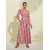 abordables Vestidos florales-Vestido largo de satén blanco para mujer, estampado floral, cuello en V, manga larga, ideal para invitadas a bodas, vacaciones, primavera y otoño.