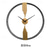 cheap Wall Accents-Clock Round Wall Clock Non Ticking Quartz Decorative Wall Watch Clock for Living Room Kitchen Home Office Black Golden 60 80 cm