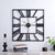 cheap Wall Accents-Large Wall Clock Roman Numeral Wall Clock Outdoor Garden Wall Clock Metal Square Skeleton Clock for Living Room Cafe Hotel Office Home Decor 58 cm