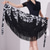 cheap Latin Dancewear-Latin Dance Ballroom Dance Skirts Printing Tassel Pure Color Women&#039;s Performance Training High Polyester