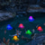 baratos Luzes Subaquáticas-Piscina de lótus solar luz flutuante lagoa solar luz noturna rgb jardim ao ar livre gramado piscina festa de férias decoração de paisagem