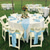 olcso Mr és Mrs Wedding-20 db szatén székszárnyak íjak univerzális székhuzat esküvői fogadásra étterem bankettpartyhotel rendezvény dekoráció