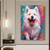 abordables Pinturas de animales-Mintura pinturas al óleo abstractas hechas a mano de animales de perro sobre lienzo, decoración de arte de la pared, imagen moderna para decoración del hogar, pintura enrollada sin marco y sin estirar