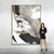 cheap Abstract Paintings-Handmade Oil Painting Canvas Wall Art Decoration Colorful Abstract Black And White Minimalism for Home Decor Rolled Frameless Unstretched Painting
